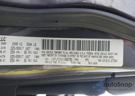 2015 Jeep Cherokee Latitude z USA, uszkodzony, nr VIN 1C4PJMCSXFW582792